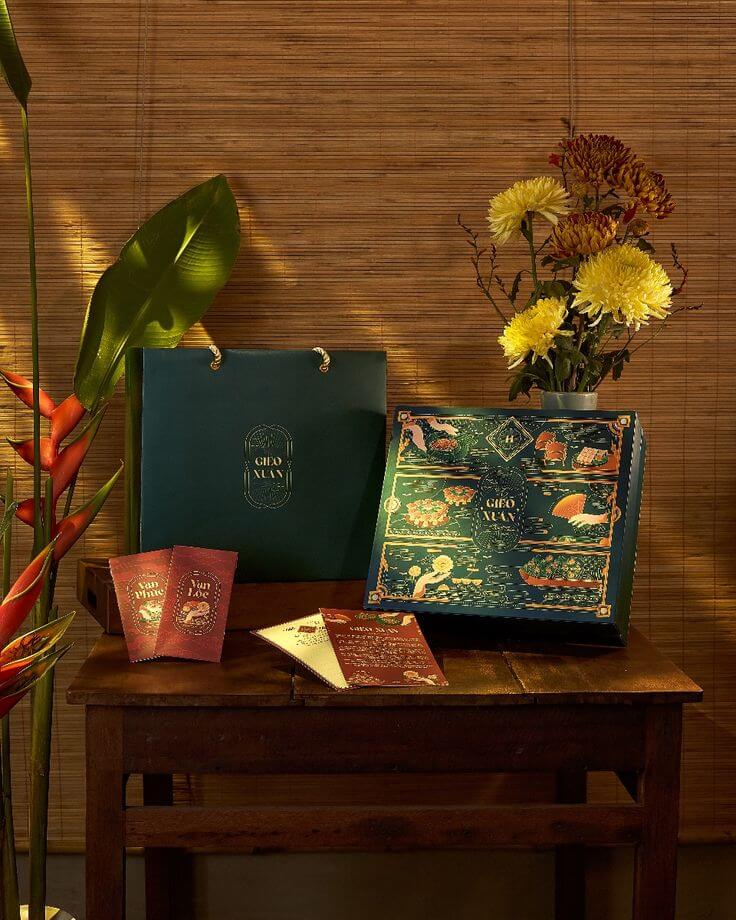 chụp ảnh bánh kẹo tết