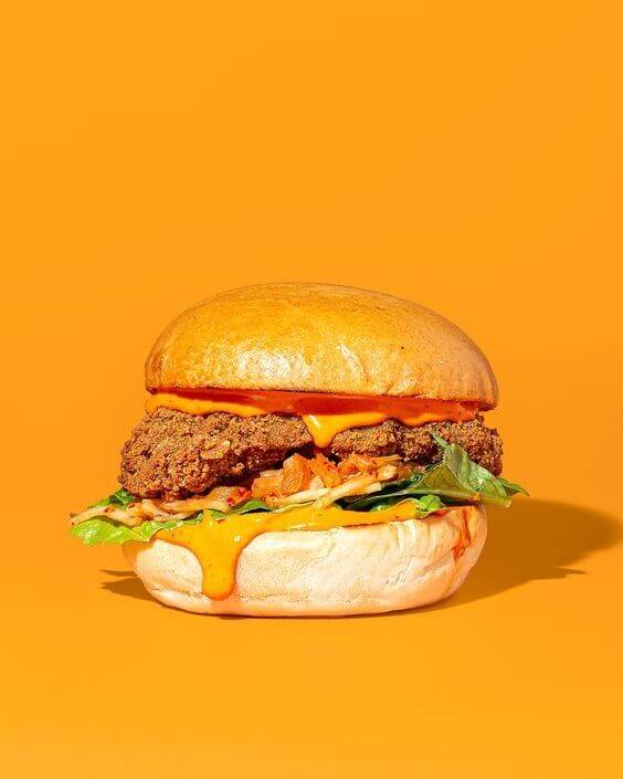 chụp ảnh hamburger