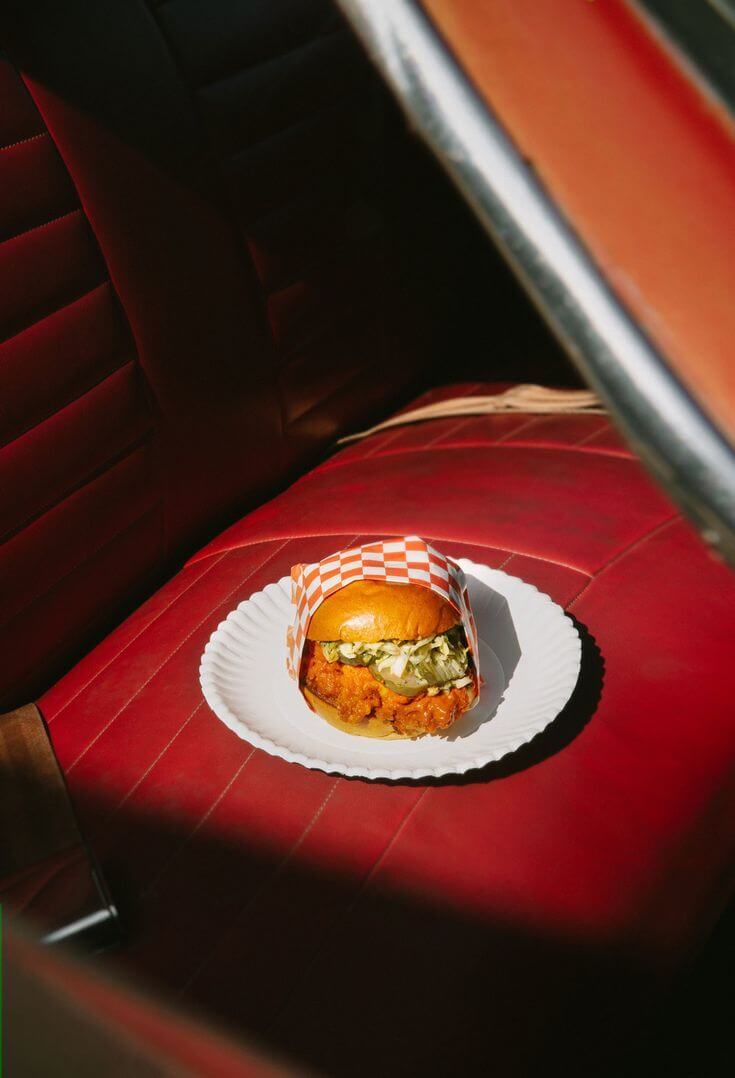 chụp ảnh hamburger